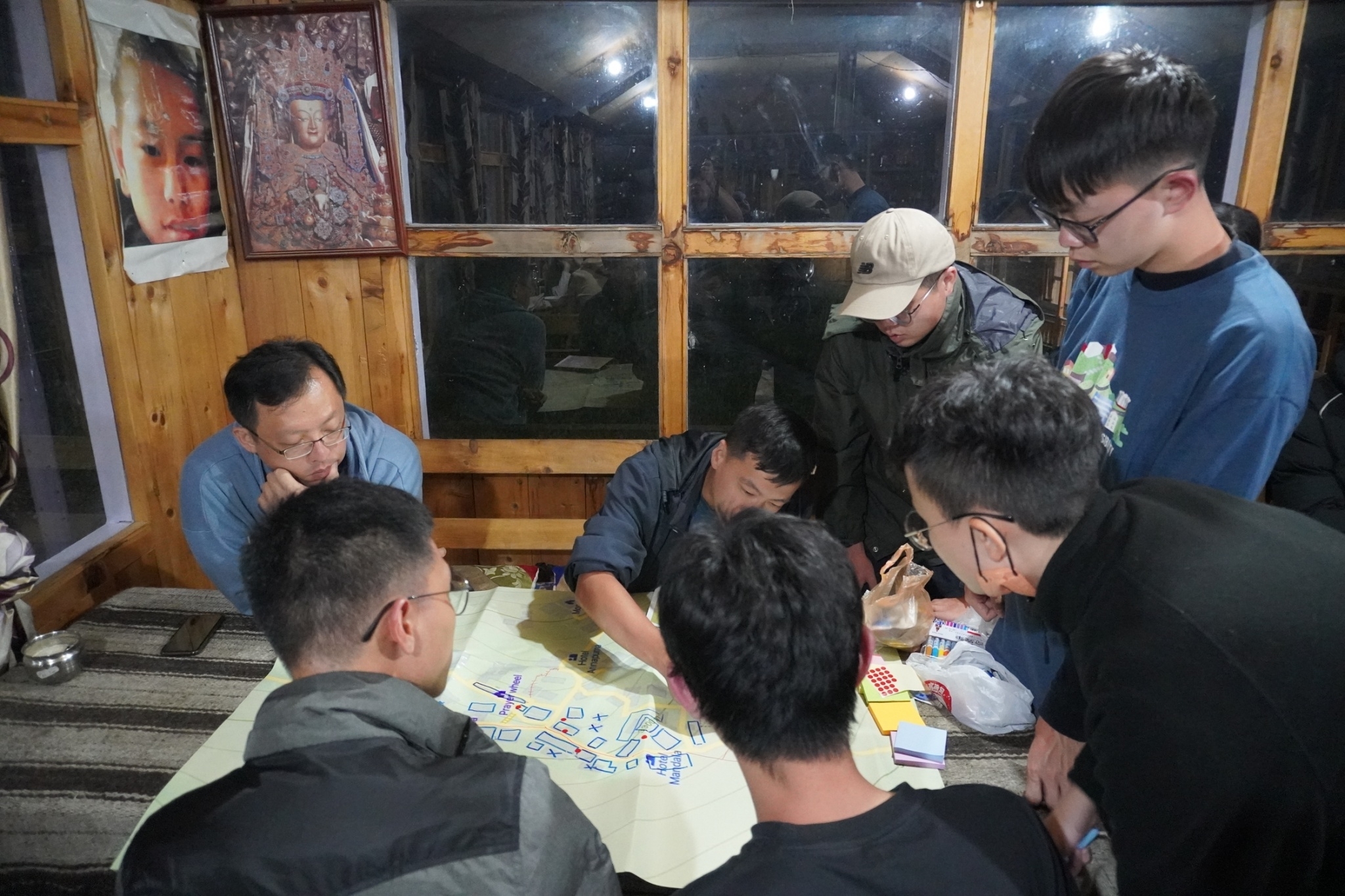 During the evenings, the Taiwan Tech team gathered to consolidate the results of their mapping efforts and engage in discussions.